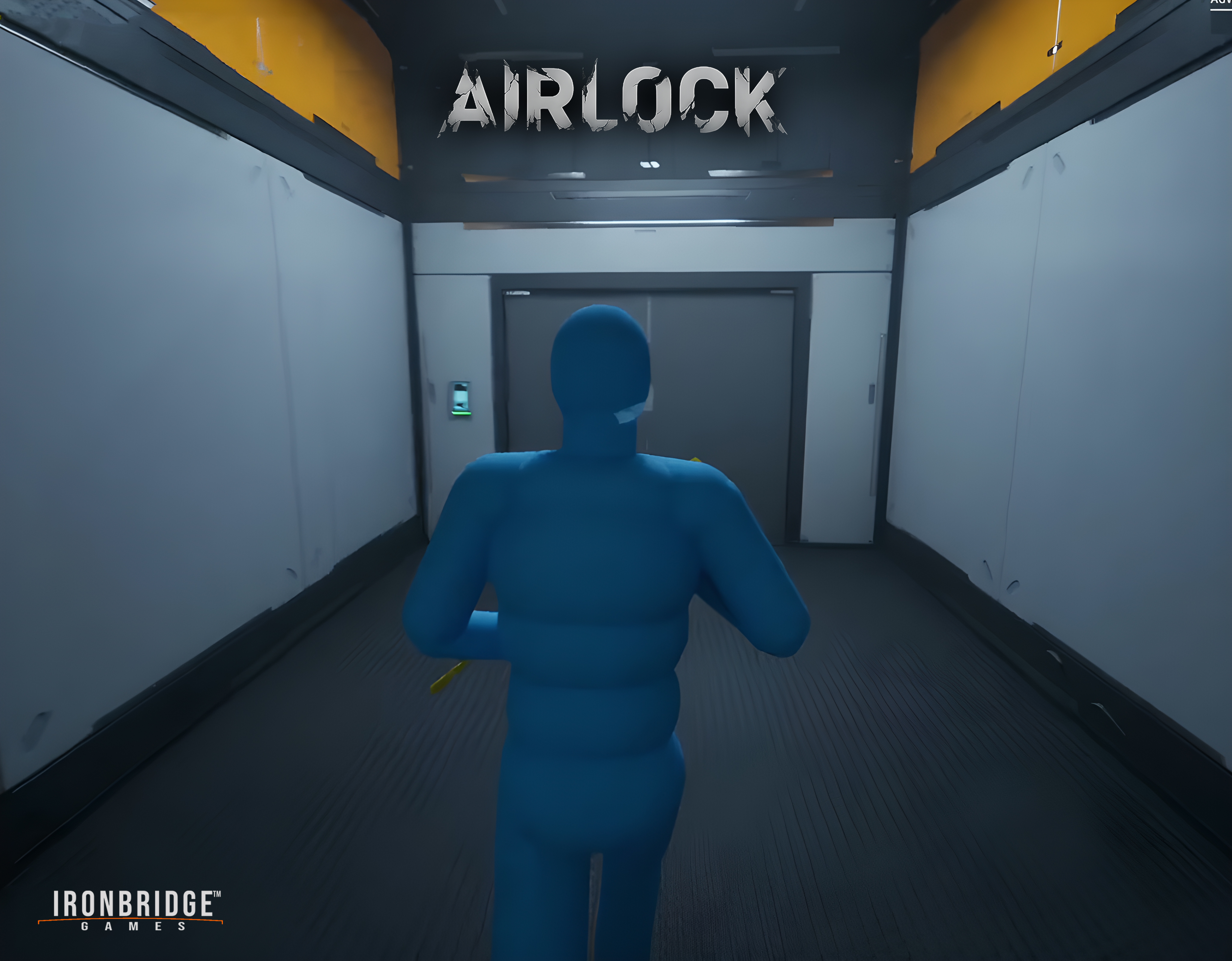 AIRLOCK Character — third-person movement in underground corridor
